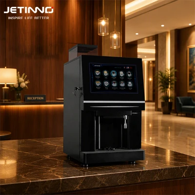 Can an automatic commercial coffee machine be connected to a mobile app?