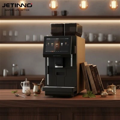 What are the cleaning products suitable for a cafe machine?