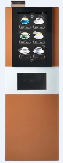 Free standing Coffee Vending Machine hot drink vending 22inch vertical screen