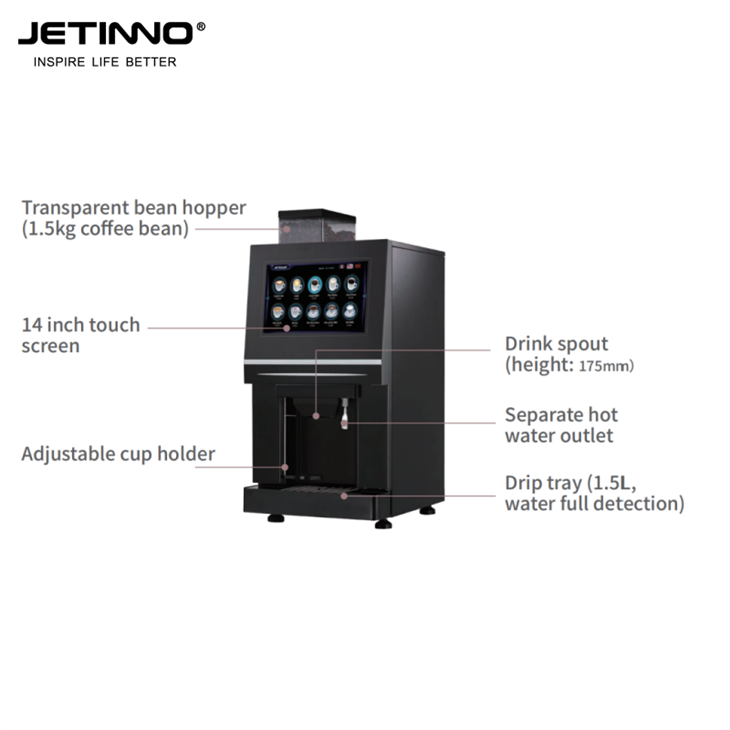 Hot Bean Coffee Instant Drinks Vending Machine Table Top factory